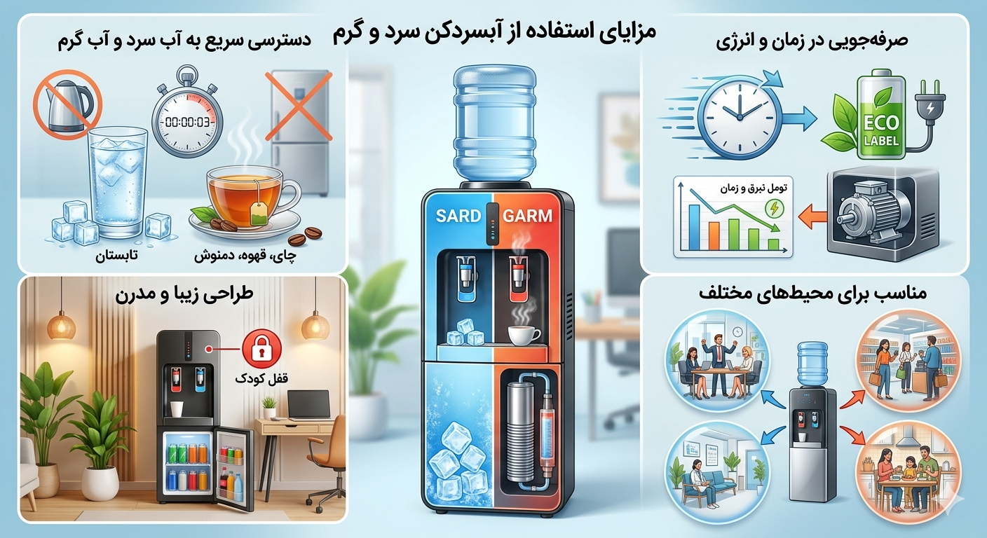 بهترین مکان برای استفاده از آبسردکن سرد و گرم