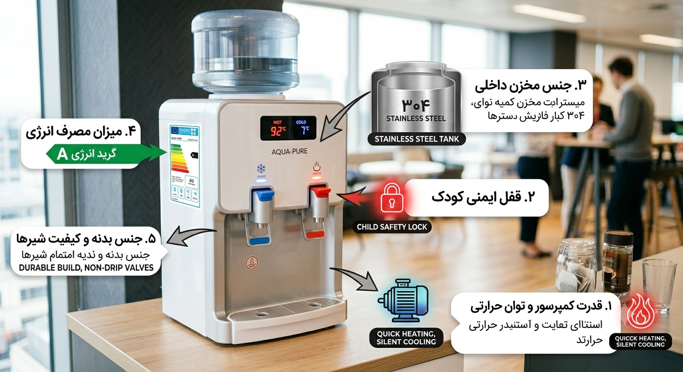 راهنمای خرید بهترین آبسردکن دو منظوره